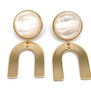 Adornia Gila Gold Vermeil Drop Earrmgs NWT